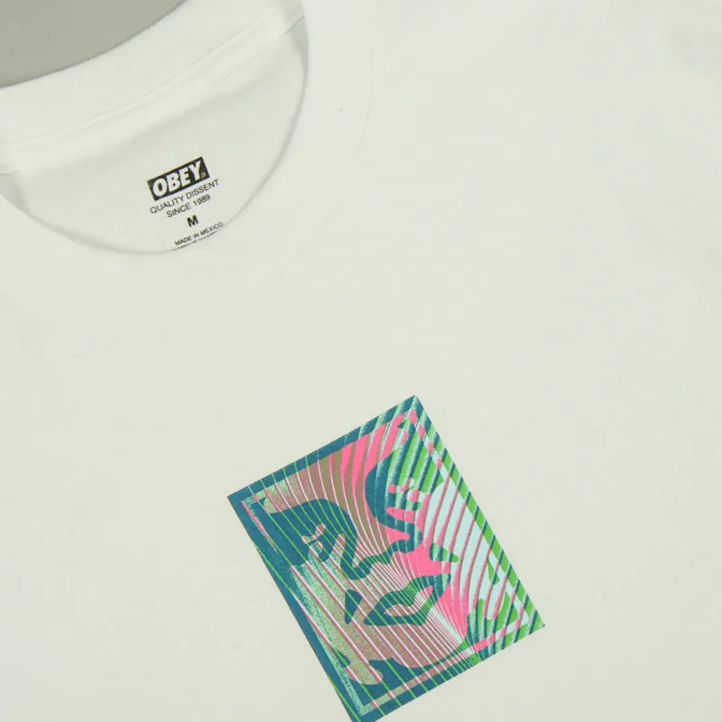 OBEY Psyche Wave Icon T-Shirt - White-1